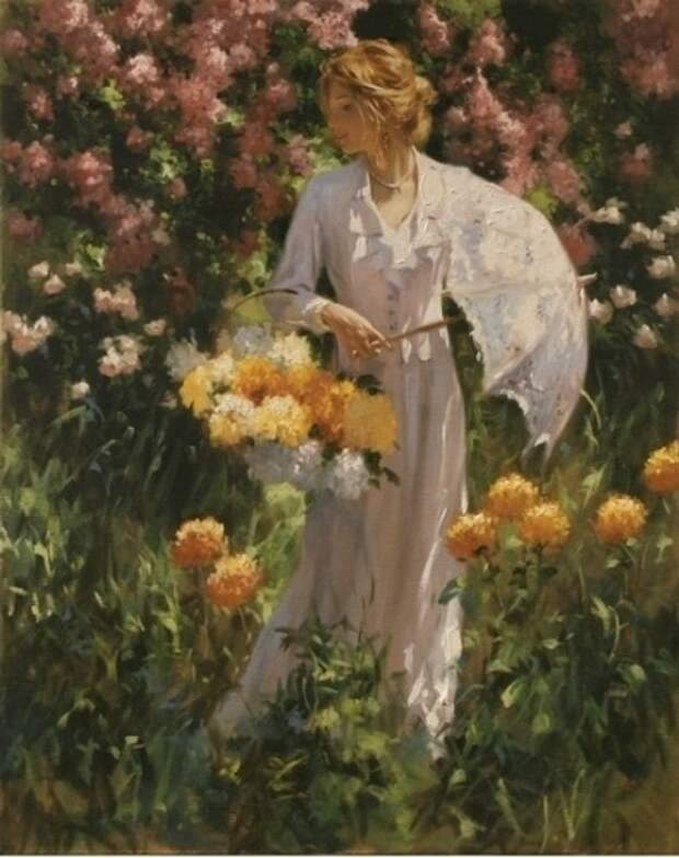 Женская красота в живописи Richard S. Johnson (76 работ)