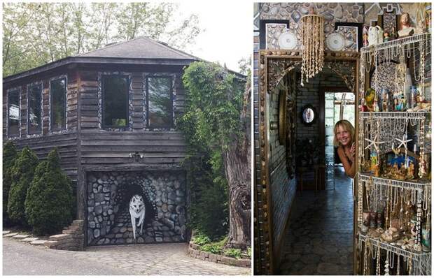 Художница дала волю своему таланту и за 35 лет превратила свой дом в галерею