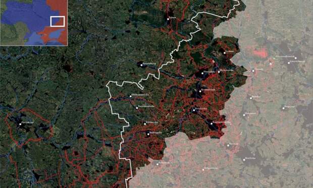 «Все укрепы у них здесь»: карта показывает, почему Зеленский цепляется за ДНР