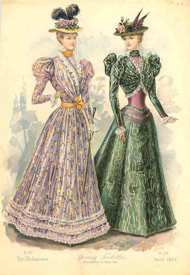 19 век мода женская. мода 19го века англия. мода англии 1889 года. ). старинные костюмы.