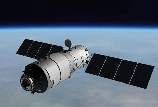 Пилотируемый корабль Tiangong-2 (в представлении художника)