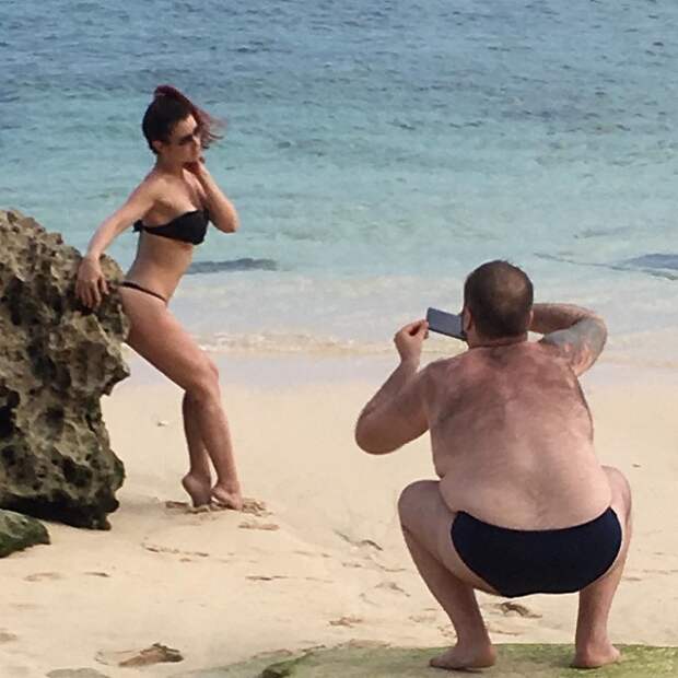 Залог удачной фотографии девушки - это старания её преданного парня (16 фото)