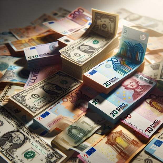 Евро и доллар выросли на бирже 19 марта, евро - до 97,29 рубля, доллар - до 87,44