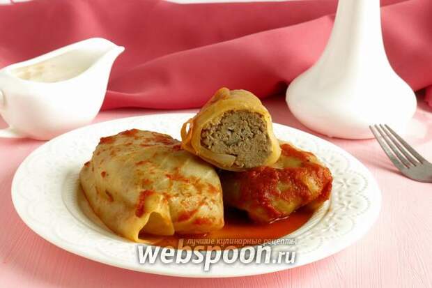 Фото Голубцы с печенью и кускусом