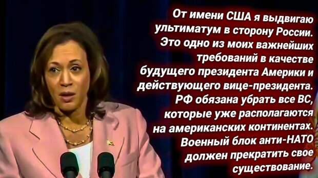 Вице-президент США Камала Харрис. Источник изображения: https://t.me/russkiy_opolchenec