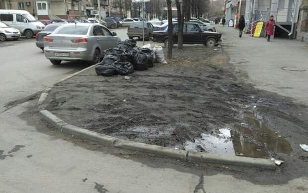 Житель Челябинска облагородил газон возле дома своими руками, сделай сам, факты