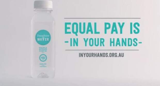 Can a bottle of water close the gender pay gap?