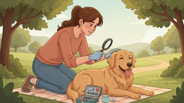 Зоопсихолог Капустина посоветовала осматривать питомца после каждой прогулки