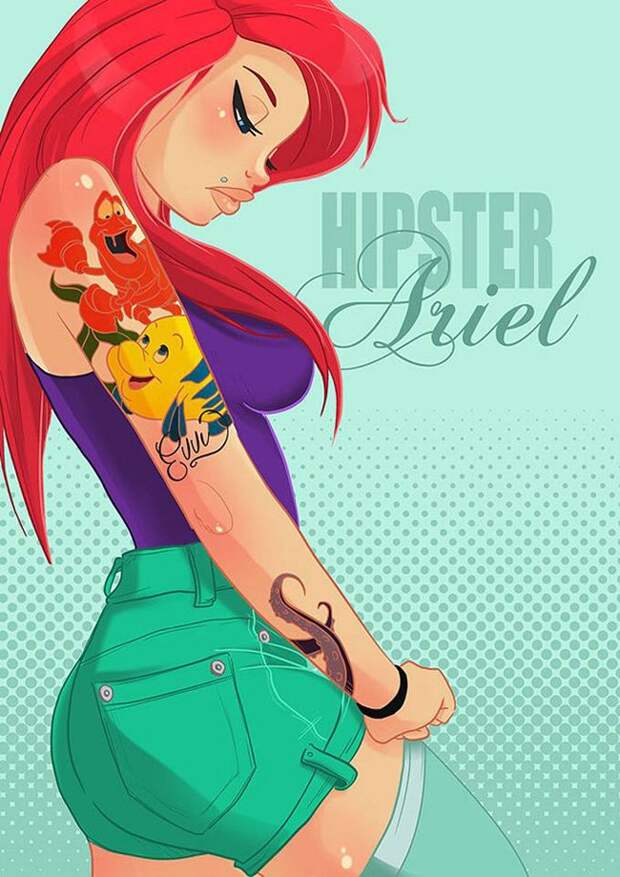 Сказочные принцессы в роли pin up девиц (6 фото) Сказочные принцессы в роли pin up девиц (6 фото)