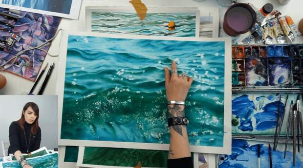 Море, яхты и цветы. Живые акварели Юлии Барминовой