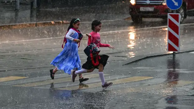 МЧС предупредило о дожде с грозой в Москве в ближайшие часы