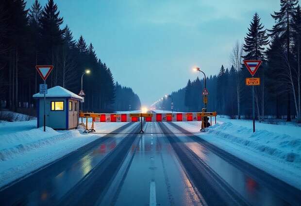 Сотни эстонцев мерзнут в очередях на границе с Россией