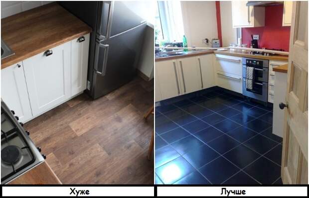 Вместо линолиума и ламината выбирайте плитку