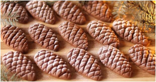 Печенье «Шишки» выглядит как настоящие шишечки, а делается проще простого