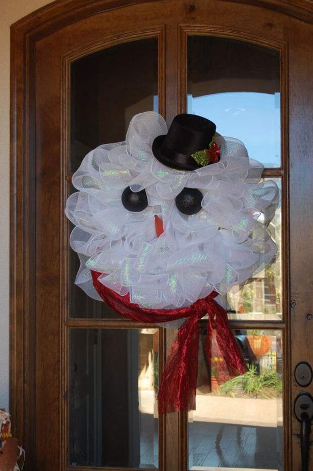 Frosty The Snowman Wreath....Too Cute!