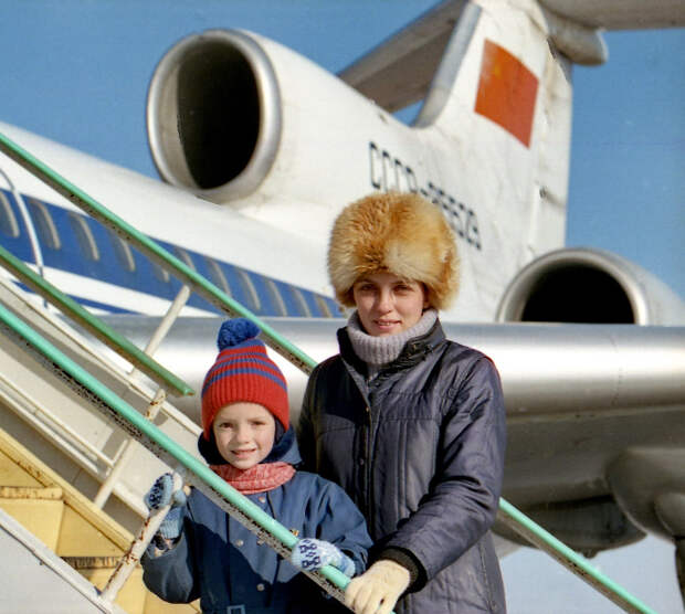 Лариса Савицкая с сыном Георгием