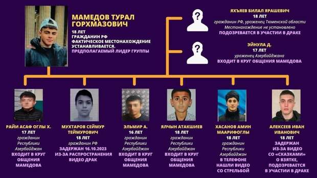 Члены банды Турала Мамедова