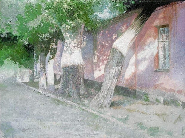 Козлов Петр. Пирожное с Крымом. 18х24 картон масло