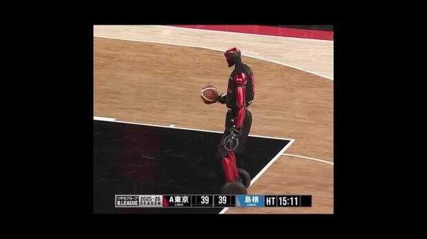 В Японии роботы играют в баскетбол и умеют выполнять штрафные броски