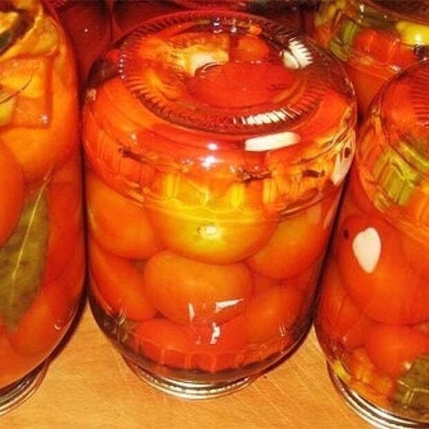 Маринованные сладко-острые помидоры