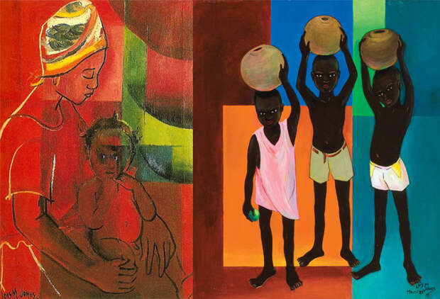 Лоис совмещала приемы африканского искусства и европейского модернизма.