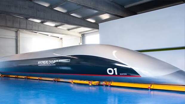 Капсулу поезда Hyperloop, способного разгоняться до 1200 км в час, представили в Испании