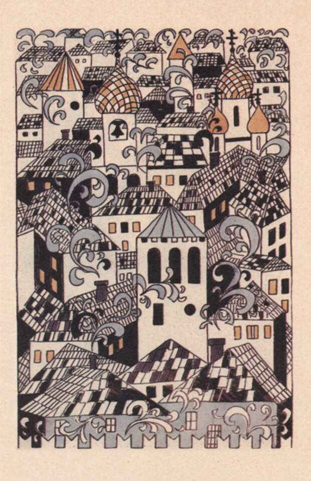 Наталья Гончарова. Иллюстрация к книге «Слово о полку Игореве». 1923