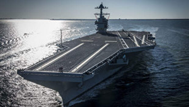 Авианосец USS Gerald R. Ford. Архивное фото Авианосец USS Gerald R. Ford. Архивное фото