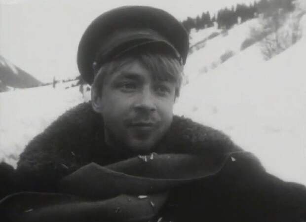 Вячеслав Жариков. Кадр из киноленты «Белые горы» (1964)