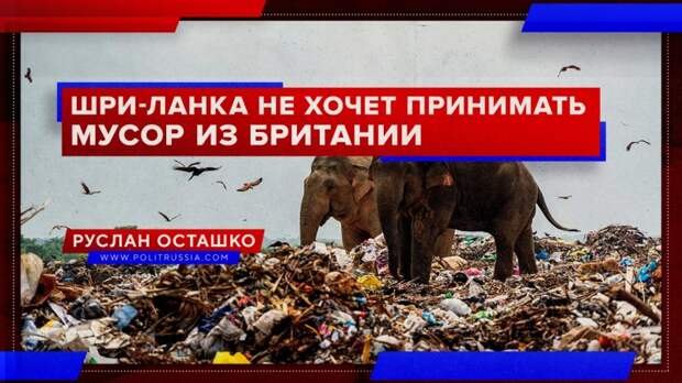 Шри-Ланка не хочет перерабатывать британский мусор, среди которого – останки людей