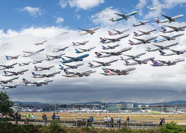 Транспортные потоки в аэропортах мира