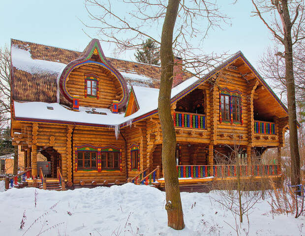 Декор деревянного дома в русских традициях