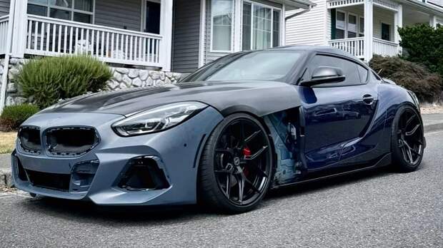 Toyota GR Supra стилизовали под BMW Z4