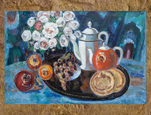 Натюрморт с яблоками.