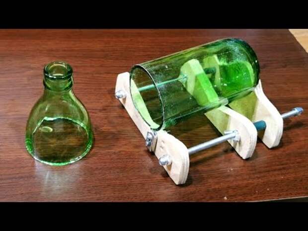 DIY Unbeliveble Wooden Glass Bottle Cutter | Free Template in Описание