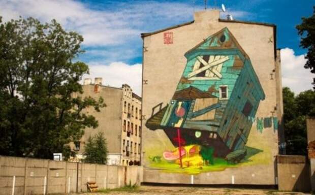 Сюрреалистический стрит-арт польского дуэта Etam Cru (14 фото)
