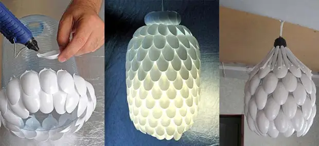 Как сделать уникальную лампу из пластика или компакт-дисков