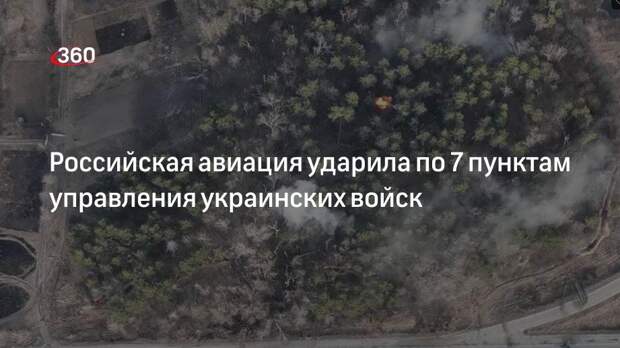 Минобороны: российская авиация ударила по 7 пунктам управления украинских войск