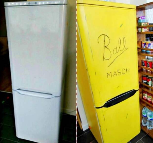 окрашивание холодильника
