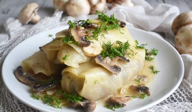 Ароматные голубцы с картофелем и грибами: понравятся всем без исключения