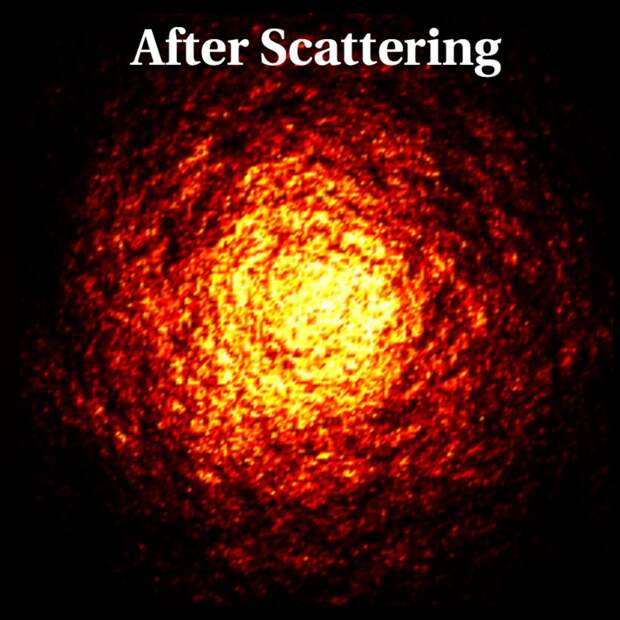 Фото: Роскосмос / Результат рассеяния радиоволн на неоднородностях межзвездной среды. Данные "Радиоастрона"