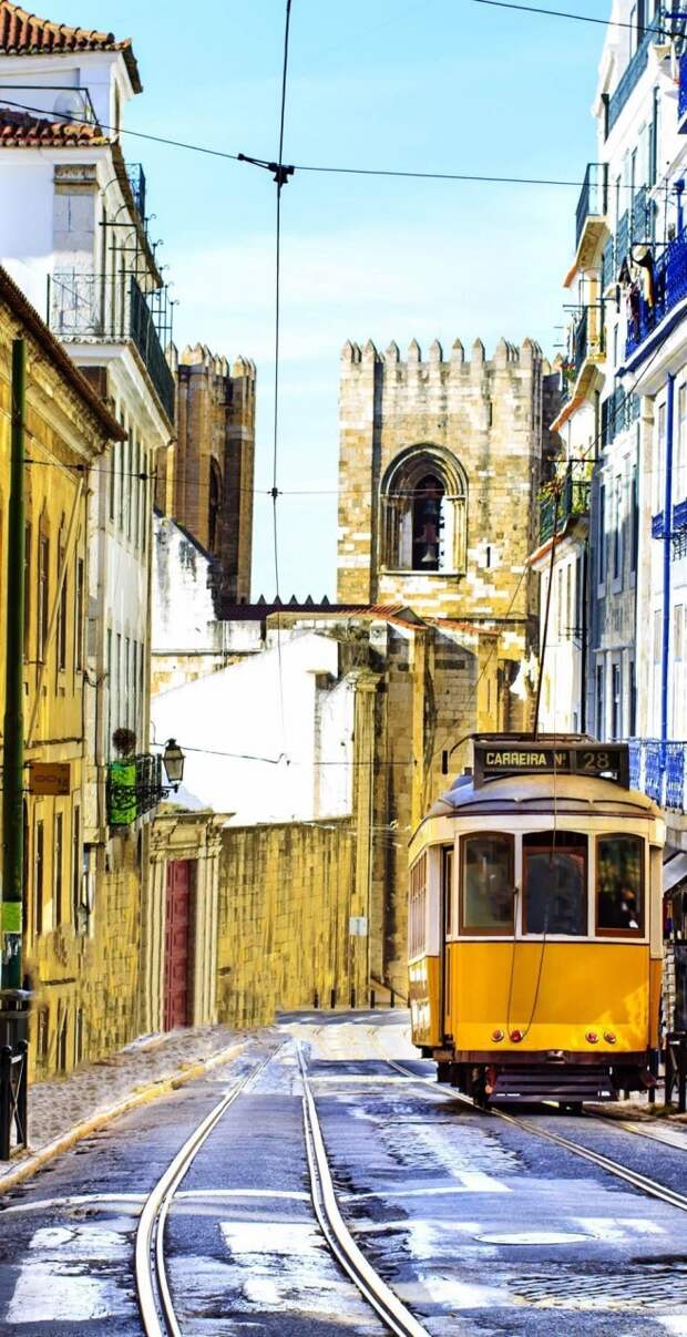 Romantic Lisbon Street with the Famous 28 tram. Portugal | 32 Stupendous Places in Portugal every Travel Lover should Visit