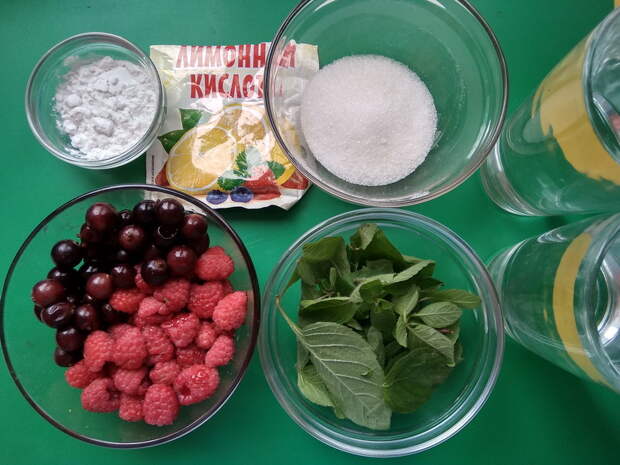 Как я готовлю вкусный «Ягодный кисель с мятой». Пошаговый рецепт с фото