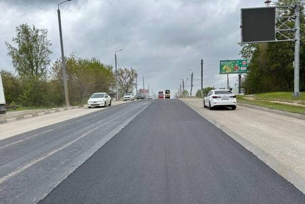 В Туле продолжается ремонт Щекинского шоссе