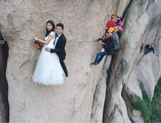 Интересные и креативные свадебные фотографии