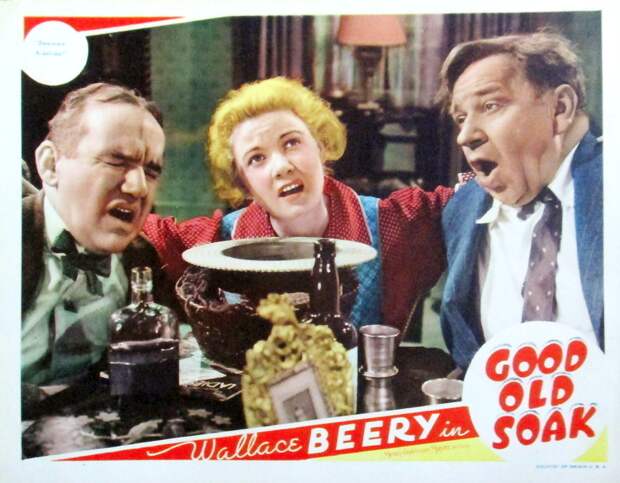 Уоллес Бири и Тед Хили на рекламном плакате к фильму "Старый добрый пьяница"