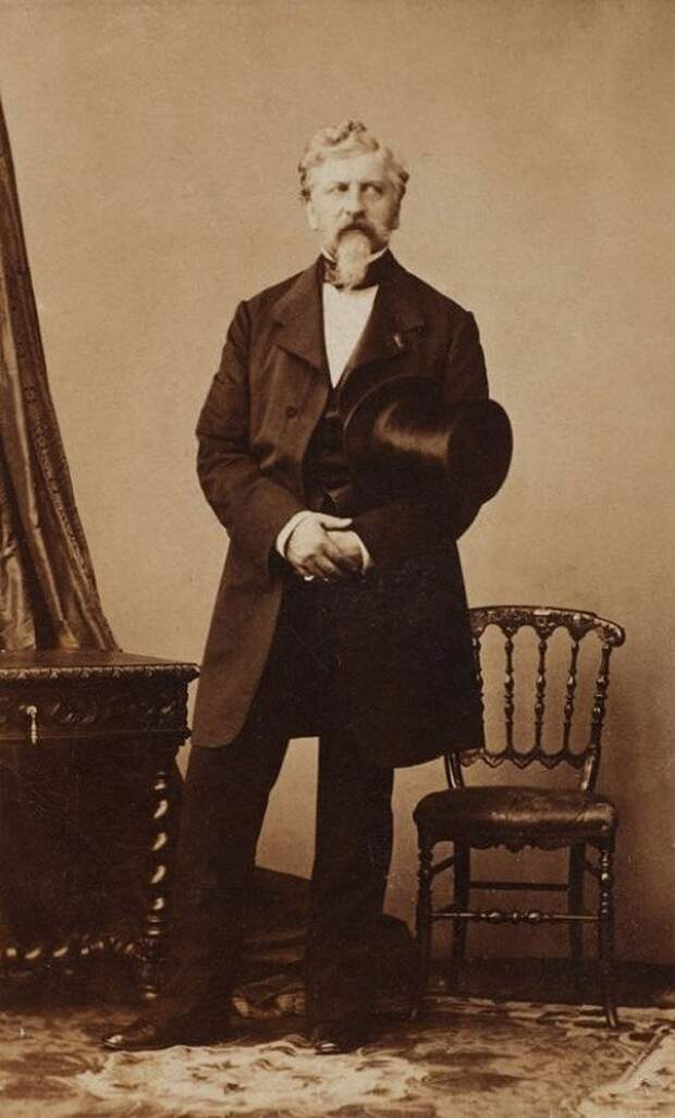 Жорж Шарль Дантес — убийца Александра Сергеевича Пушкина, 1860 год история, ретро, фото