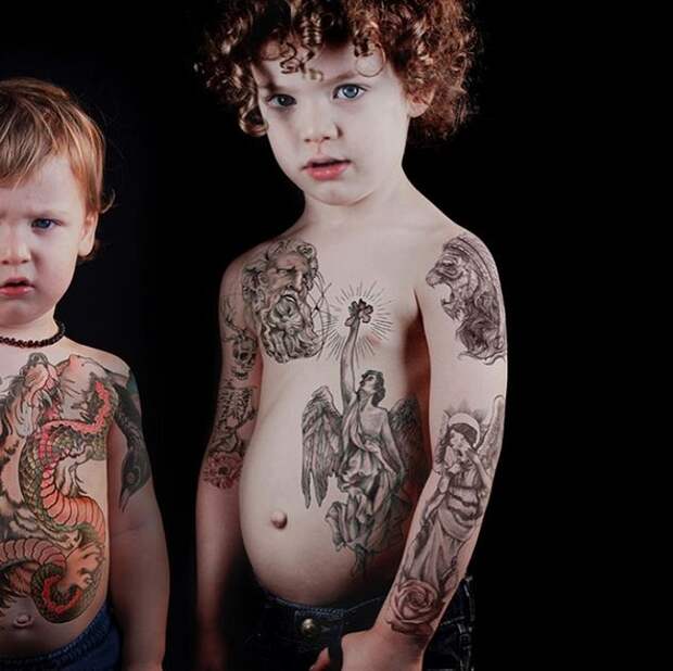 Мать решила сделать татуировку своему 5-летнему ребенку