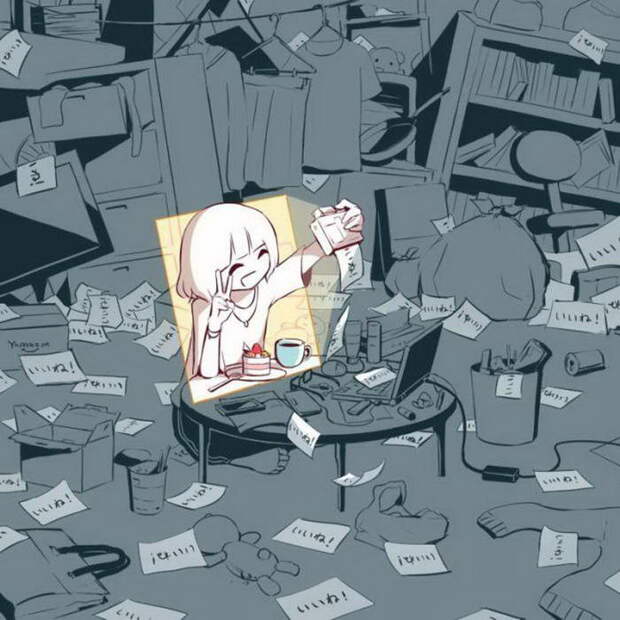 Грустные иллюстрации про Японию Avogado6 Грустные иллюстрации про Японию Avogado6