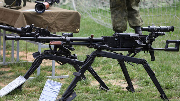 В Киеве похвастались модернизированным аналогом советского пулемета НСВТ «Утес»